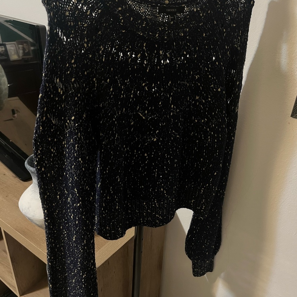 Forever 21 Navy Knit Sweater